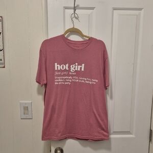 Pink Graphic T-Shirt Hot Girl Size 1X